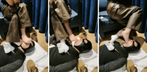 【玥野兔】短靴白棉袜踩狗脸-97LZTD-95935