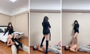 【泡芙】耳光-长靴踩-散鞭抽-97LZTD-8343080