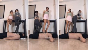 【冰女王】被台湾姐妹花暴力踩踏【双视角版】-97LZTD-8343117