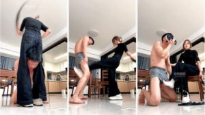 【小琼】小白鞋白袜踢踹胯下辱【双视角版】-97LZTD-8343276