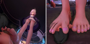 清洗三月七的脚底 +昔涟碾压小人+席德的脚垫-97LZTD-8343296