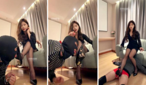 【欣婷Sama】高跟黑丝脚下喂食-97LZTD-8344870