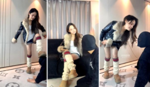 【女生也能很暴力】抽耳光-雪地靴踩-97LZTD-8344894