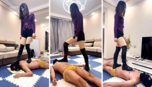 【神秘Dom】狠抽耳光-长靴胯下辱-97LZTD-8344895