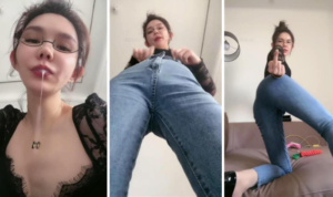 【第一视角】【欣妍大大S】牛仔裤屯炸绿帽-97LZTD-8344906