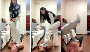 【海绵大大】耐克鞋踩-白袜脚捂脸窒息-97LZTD-8344938