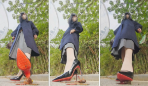 南瓜汤御姐装户外高跟踩小龙虾-97LZTD-8345008