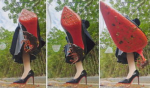 南瓜汤御姐装户外高跟踩小龙虾-97LZTD-8345008