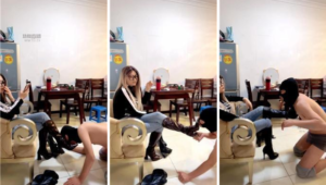 【蜜糖情侣】长靴捂白袜辱-重度虐乳-97LZTD-8345049