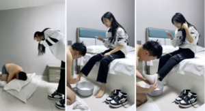 女神全体重踩踏暴力踩脸踹头洗脚伺候-97LZTD-8345076