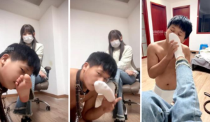 【小饭团】熊猫鞋白袜闻舔-97LZTD-8345132