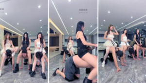 【麋鹿银儿】3S筷子踩手踩头踢裆骑马比赛-97LZTD-8345155