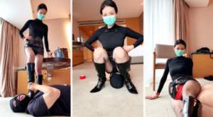 【苏州婉儿】胶带封嘴-腿绞窒息-长靴踩-97LZTD-83451925