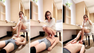 【怡宝s】小白鞋白袜+高跟踩狗【双视角版】-97LZTD-8345192