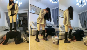 【西北傻子】素人小妹妹皮鞋黑袜踩-97LZTD-8345199