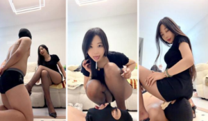 【缈缈】踢裆香水sp圣水臭黑丝-97LZTD-8345258