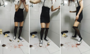 残忍女生给乌龟上强度-97LZTD-8345270