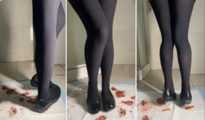 萌棠黑色平底空乘小皮鞋踩碎金鱼-97LZTD-8345299