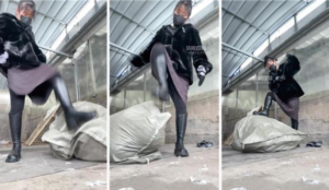 【77夫妻】装进麻包袋处刑-97LZTD-8345323