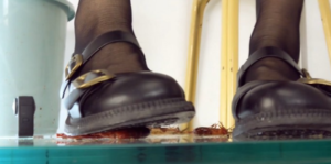 CaiR010h 萱玻璃地板平底萝莉鞋跟碾跺踩CRUSH踩死小龙虾 h鞋底视角-97LZTD-834538930