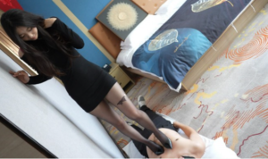 【璐璐】黑丝红底高跟重踩地毯-97LZTD-834538933