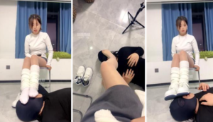 【素人挖掘机】脏鞋白袜捂脸窒息-97LZTD-834539006