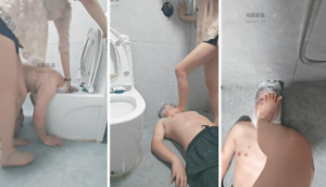 【棠棠殿下】浴室淋浴踩踏-舔马桶-97LZTD-834539011