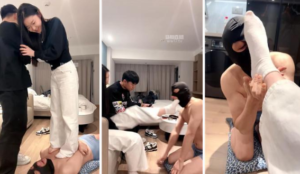 【欧尼】情侣主脏鞋白袜玩绿帽-97LZTD-834539033