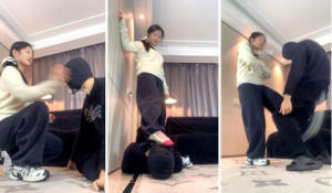 【女生也能很暴力】运动鞋踩踏-粉棉袜辱-97LZTD-834539043