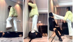 【女生也能很暴力】雪地靴踩踏废物-97LZTD-83453905