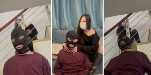 极限掐脖子窒息摇头，三次昏迷，活活掐死勒死吊死-97LZTD-834541332