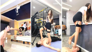 【麋鹿银儿】出血版踢裆高跟跳踩强制深喉窒息专场【完整版】-97LZTD-8345415447