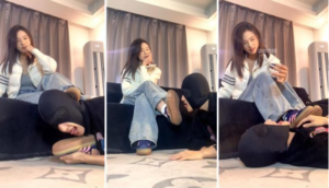 【女生也能很暴力】拽姐脏鞋白袜强迫舔-97LZTD-8345415486