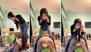 【妍妍】长靴捂白袜气味辱-97LZTD-8345415519