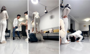 【西彤】双S-健身女神轮流欺负弟弟-97LZTD-8345415579