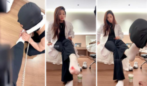 【煊赫大人】运动后原味鞋袜辱-97LZTD-83454157147