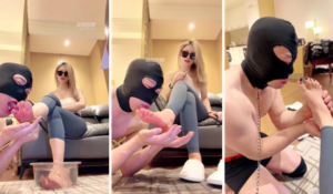 【玥樾】长靴白棉袜玩虐留学生-97LZTD-83454157164