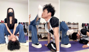 【静御殿下】牛仔裤女神白袜辱-97LZTD-834541571700