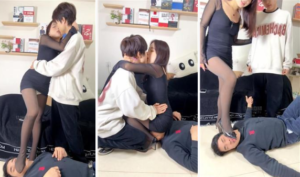 【长沙菲情侣主】小刘亦菲情侣玩狗-97LZTD-8345415717100