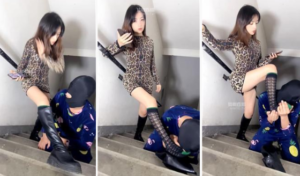 【津津小主】户外楼道调贱奴-97LZTD-8345415717102