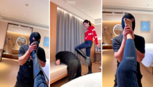 【嘻嘻】强迫奶狗舔臭脚丫-97LZTD-8345415717118