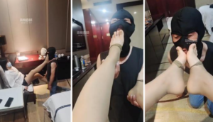 【陌影夫妻S】长靴捂臭脚丫品尝-97LZTD-8345415717199