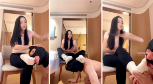 【毛绒月亮】健身女神鞋袜辱-97LZTD-8345415717201