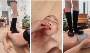 【暴力柚子】暴揍光头人形犬-97LZTD-8345415717220