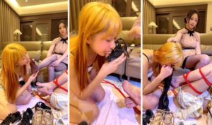 【沐沐】刺激-双女m面具新玩法-97LZTD-8345415717279