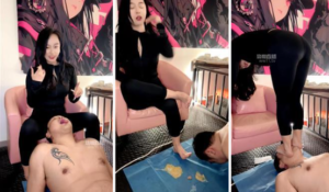 【芊芊Lucky】深喉踩踏喂口水-97LZTD-8345415717292