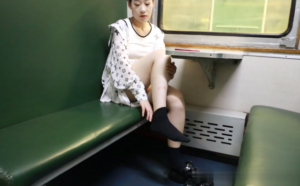【自购首发】CGBF 火车上TK Girl is tickled on Chinese green train-97LZTD-8345415717317