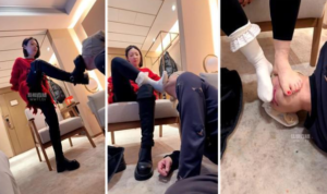 【彼岸S】素人S长靴白袜踢踹踩-97LZTD-8345415717390