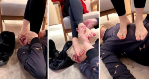 【彼岸S】素人S长靴白袜踢踹踩-97LZTD-8345415717390