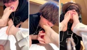 【糖糖子】白棉袜玉足玩奶狗-97LZTD-8345415717429